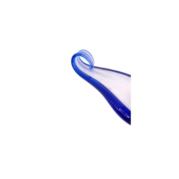 Handcrafted Blue Gold Swirl Glass Pendant Artisan Lampwork Jewelry Making Focal - Picture 5 of 6